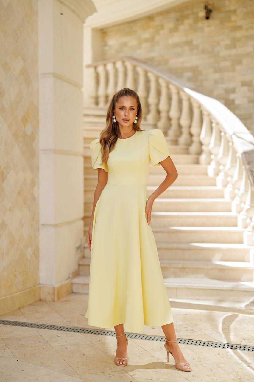 Aurélia Tulip Sleeve Midi Dress