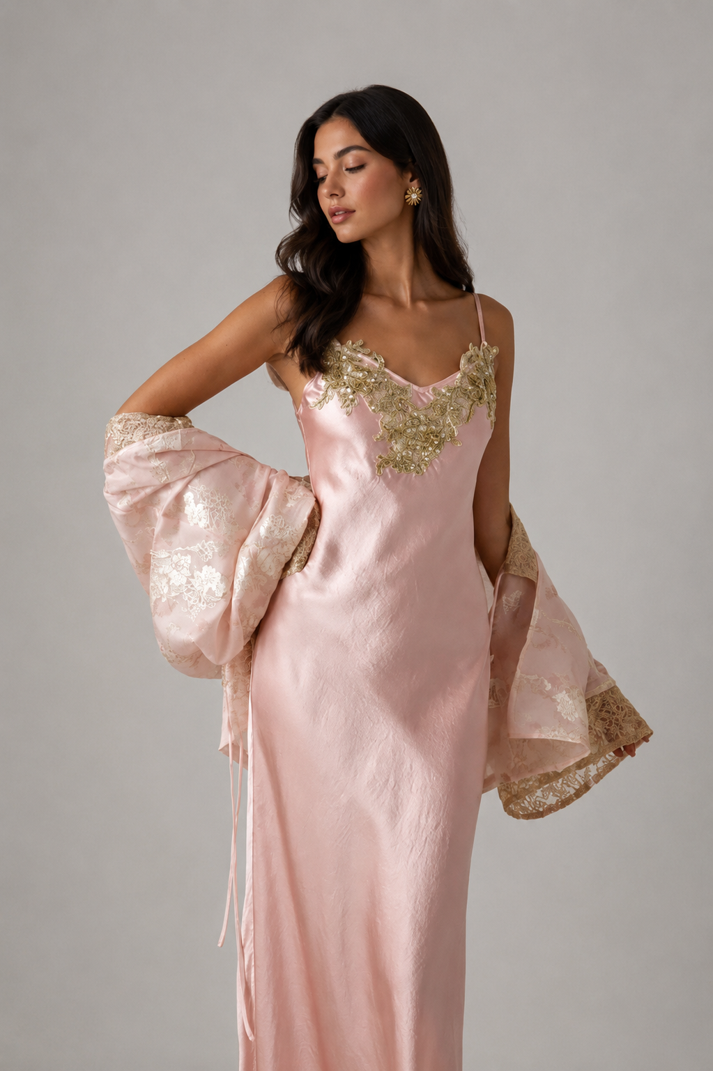 Blush Lace Kimono