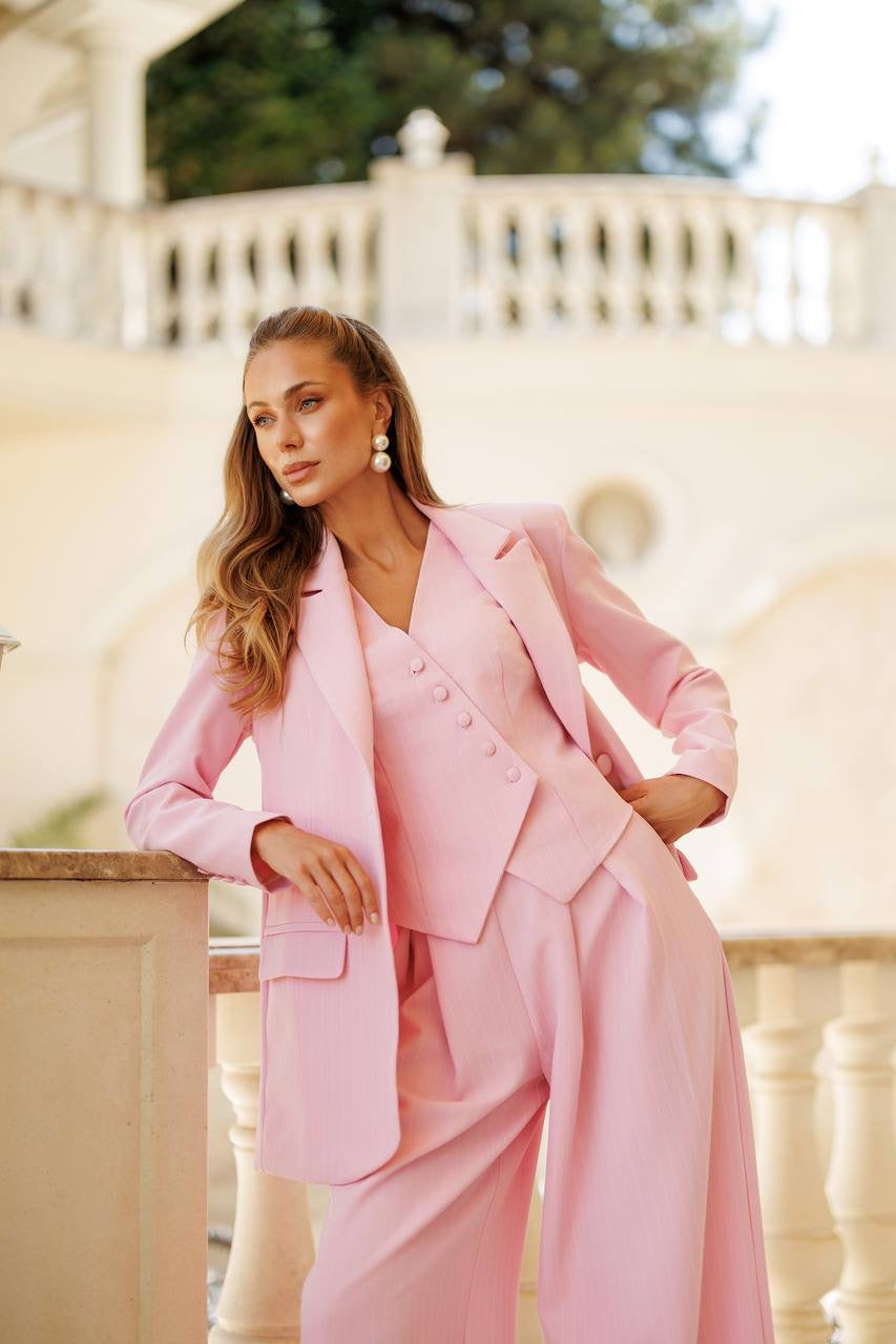 Amelia Three-Piece Suit Pink
