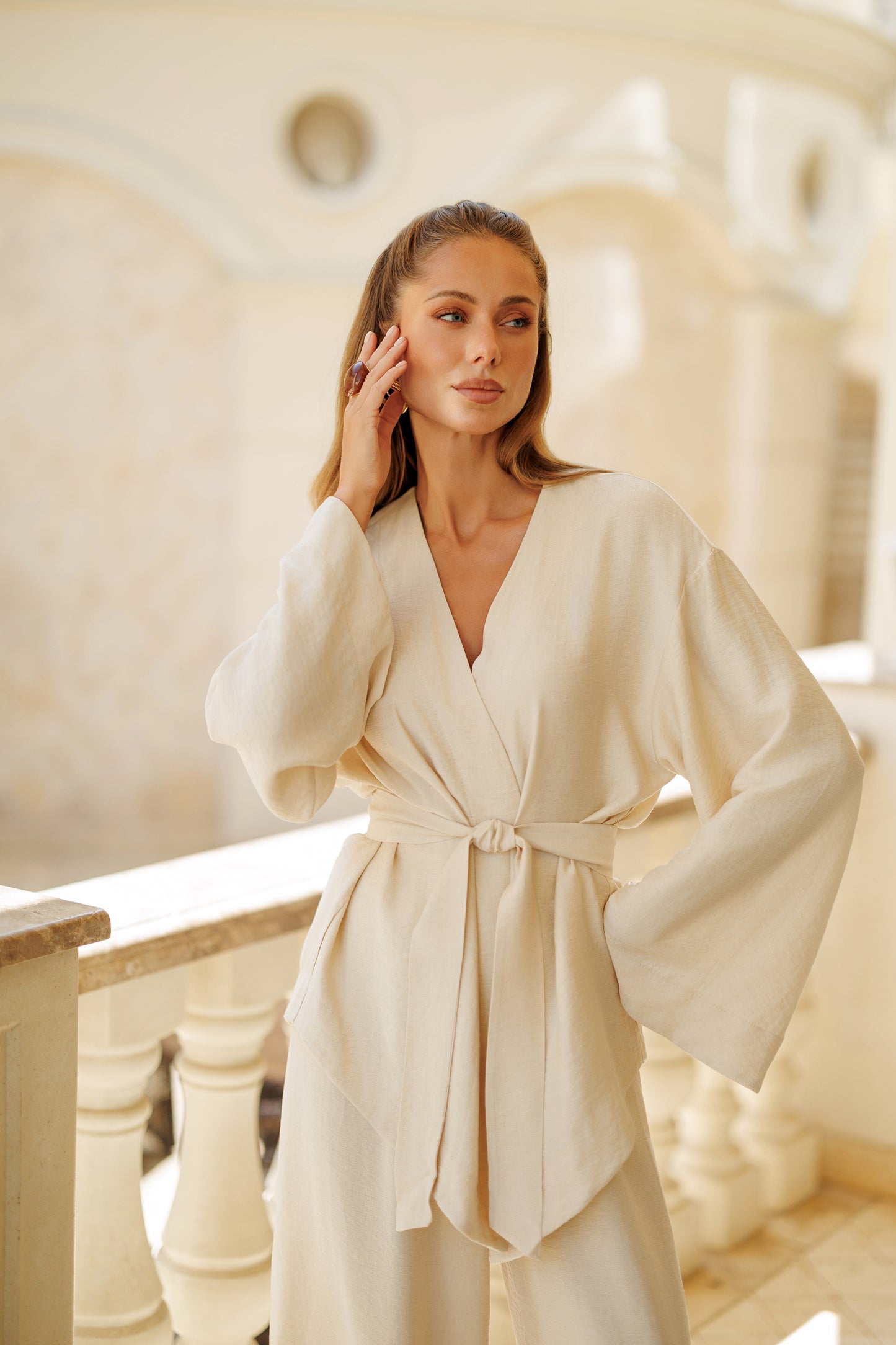 Armani Silk & Linen Boho Set
