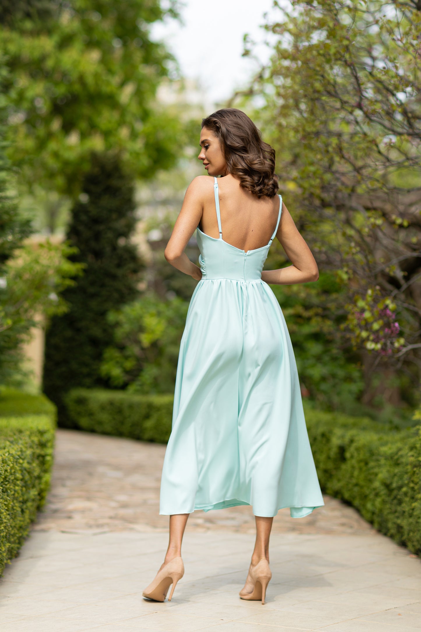 Aurélia Twist Midi Dress