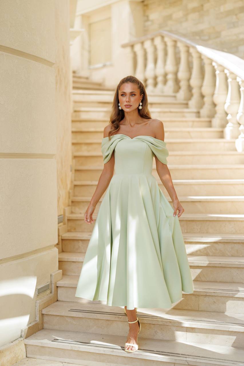 Aurélia Off-Shoulder Midi Dress