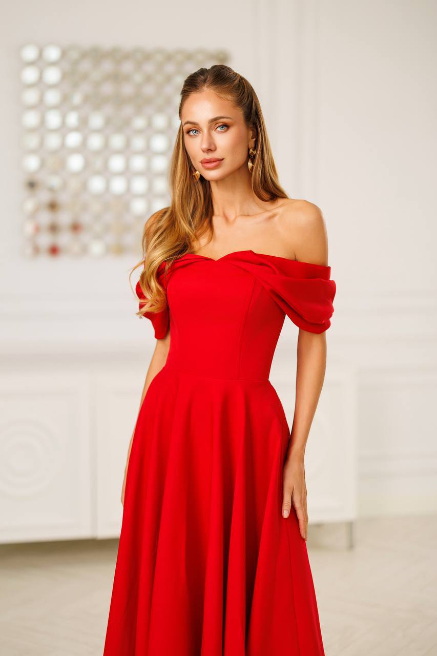 Aurélia Off-Shoulder Midi Dress