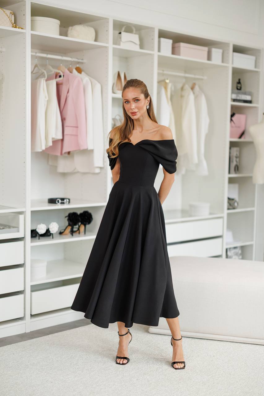 Aurélia Off-Shoulder Midi Dress