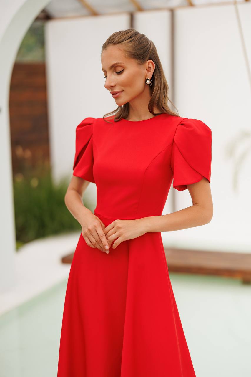 Aurélia Tulip Sleeve Midi Dress