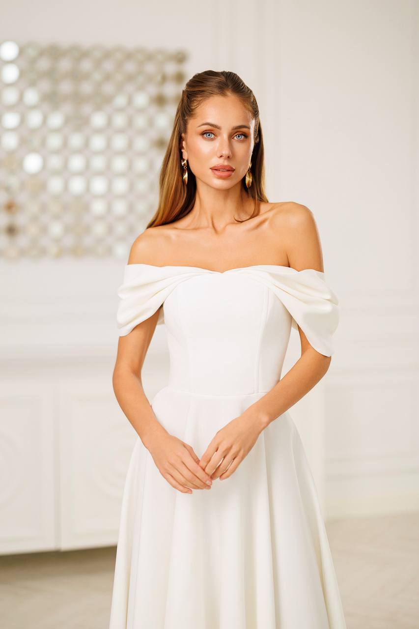 Aurélia Off-Shoulder Midi Dress
