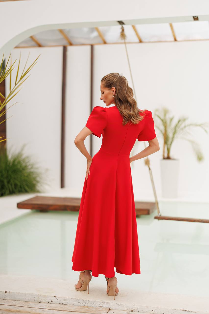 Aurélia Tulip Sleeve Midi Dress