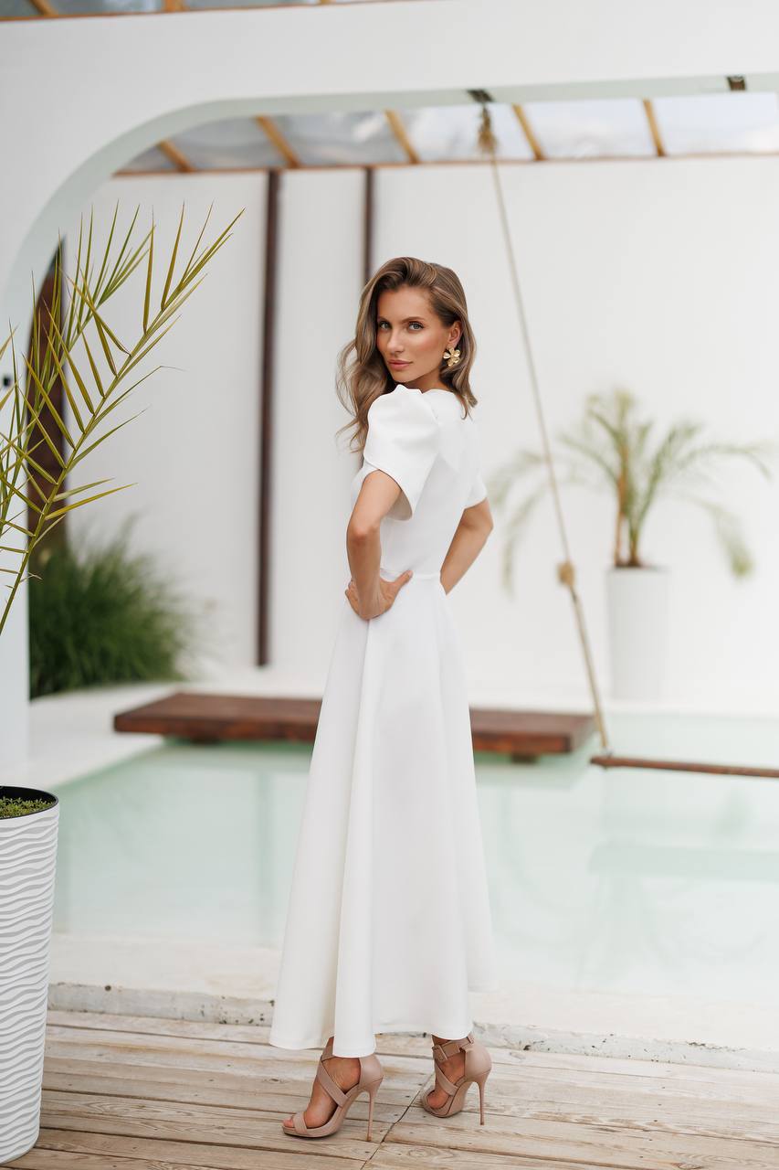 Aurélia Tulip Sleeve Midi Dress