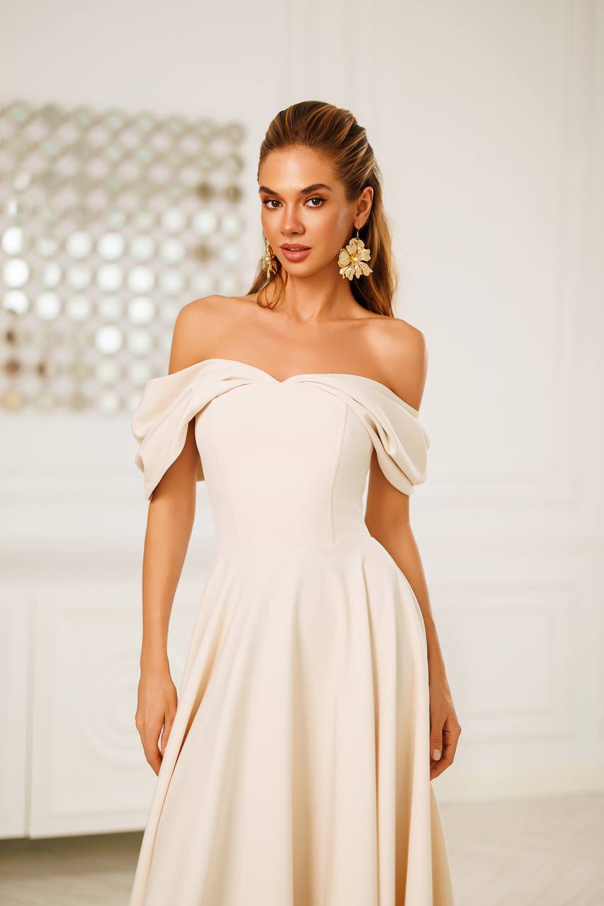Aurélia Off-Shoulder Midi Dress