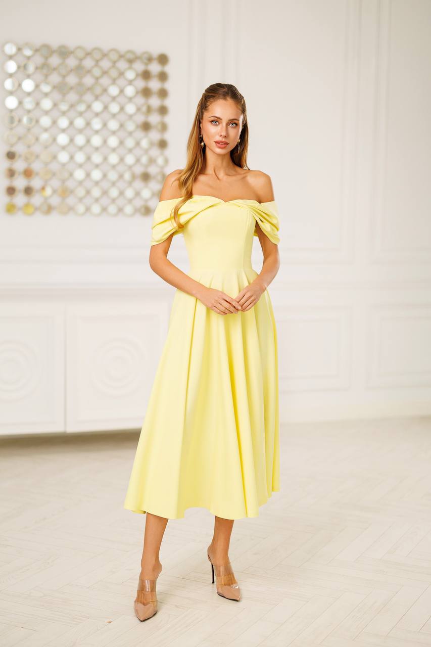 Aurélia Off-Shoulder Midi Dress