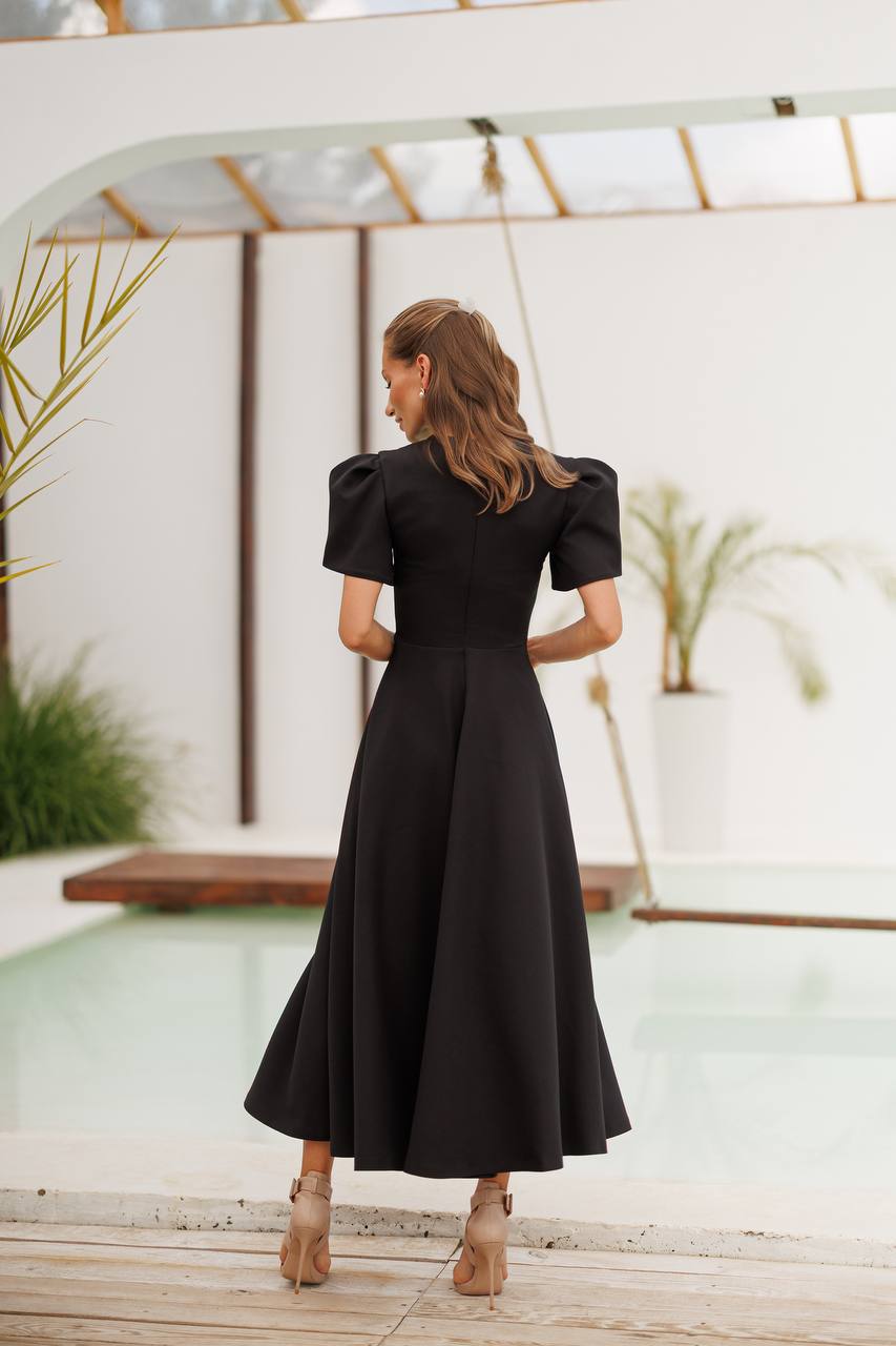 Aurélia Tulip Sleeve Midi Dress