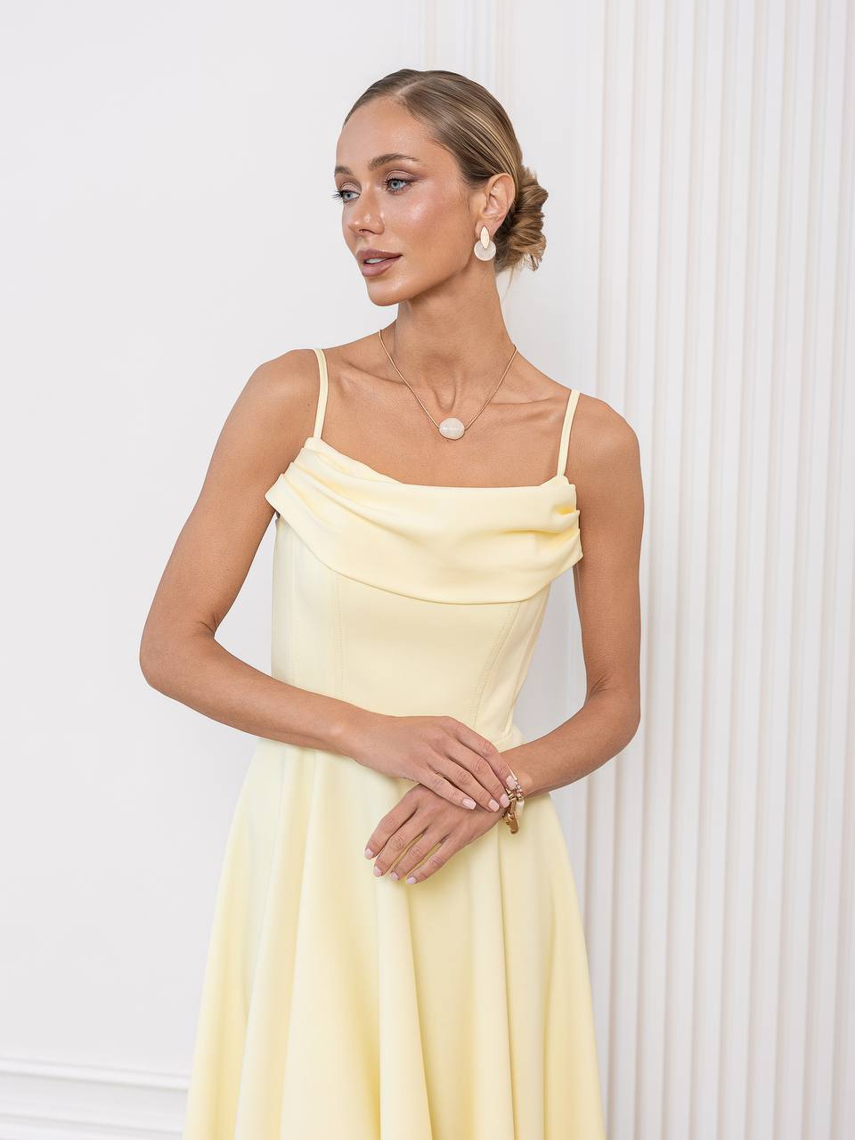 Aurélia Draped Midi Dress