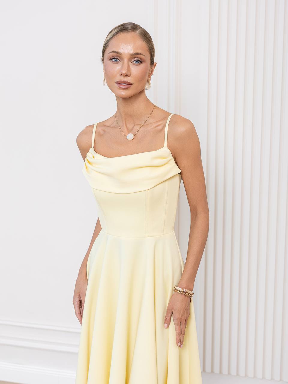 Aurélia Draped Midi Dress