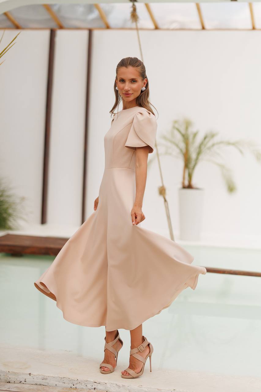 Aurélia Tulip Sleeve Midi Dress