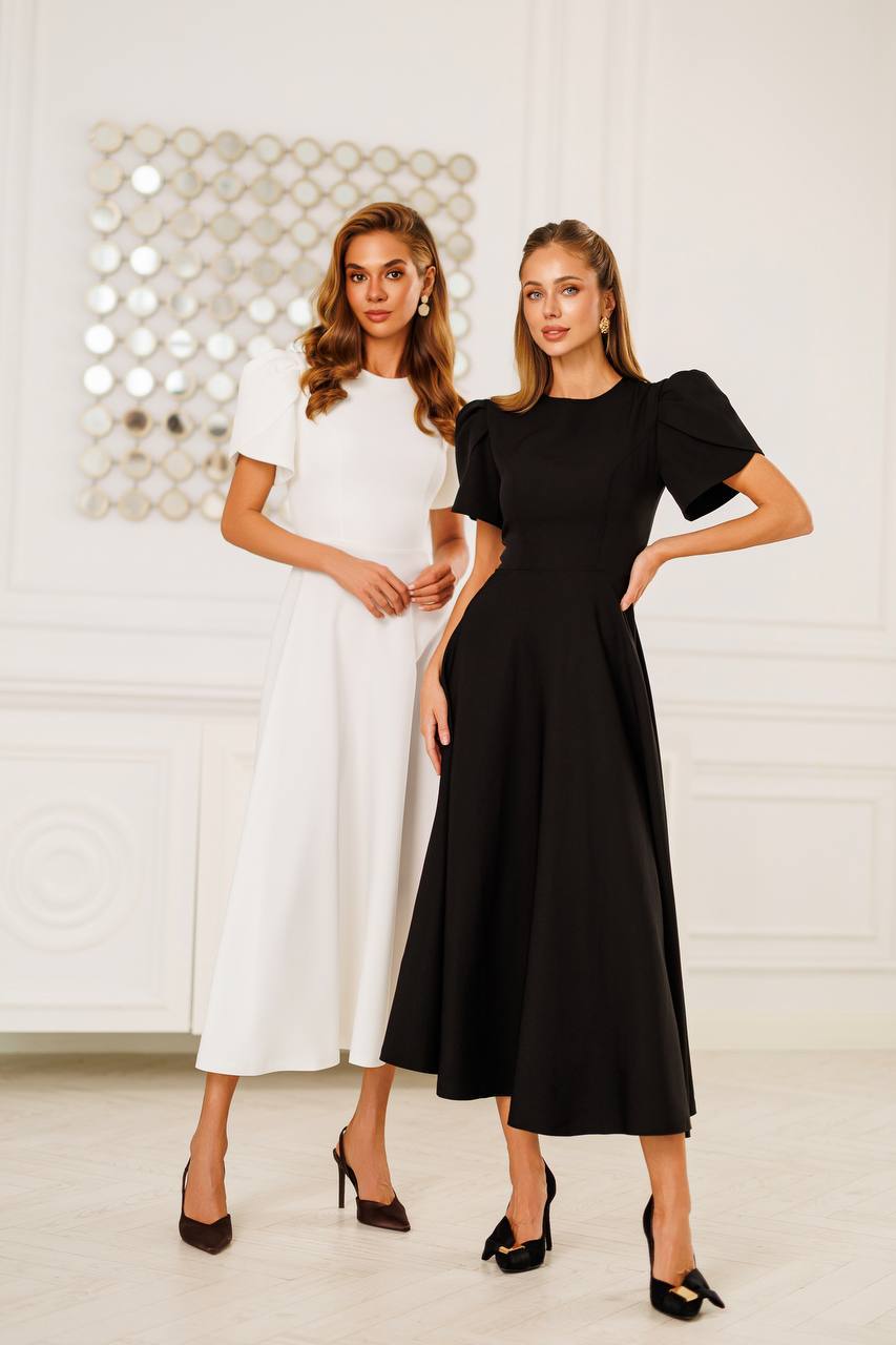 Aurélia Tulip Sleeve Midi Dress