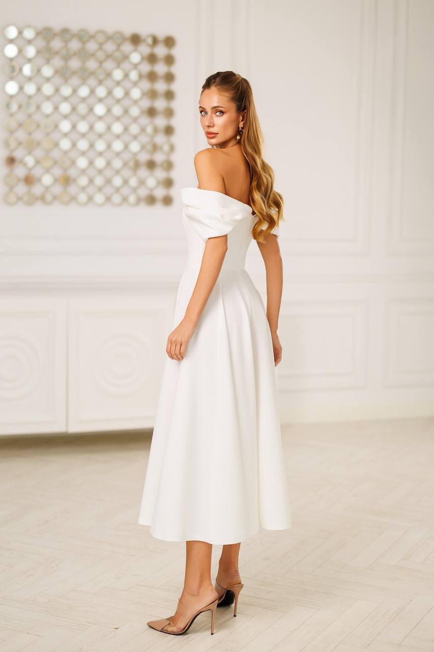 Aurélia Off-Shoulder Midi Dress