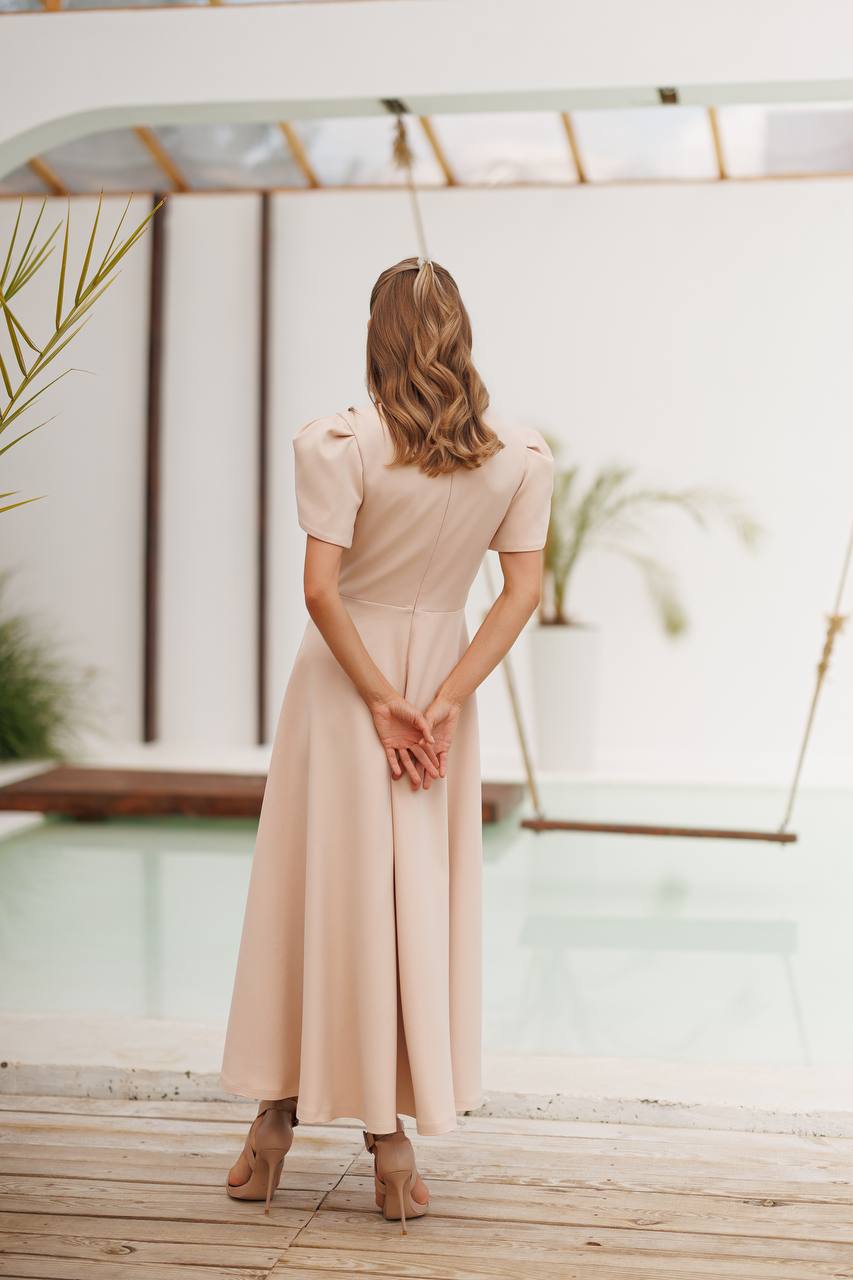 Aurélia Tulip Sleeve Midi Dress